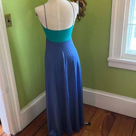 vintage 70s I. Magnin color blocked nightgown - Picture 4 of 5
